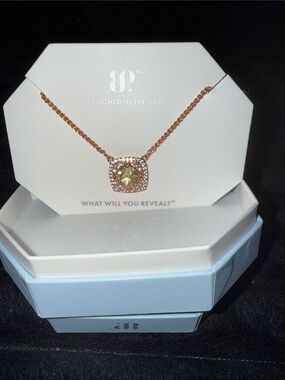 bp Rose Gold Citrine Necklace
